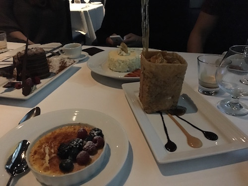 Lots of dessert. 